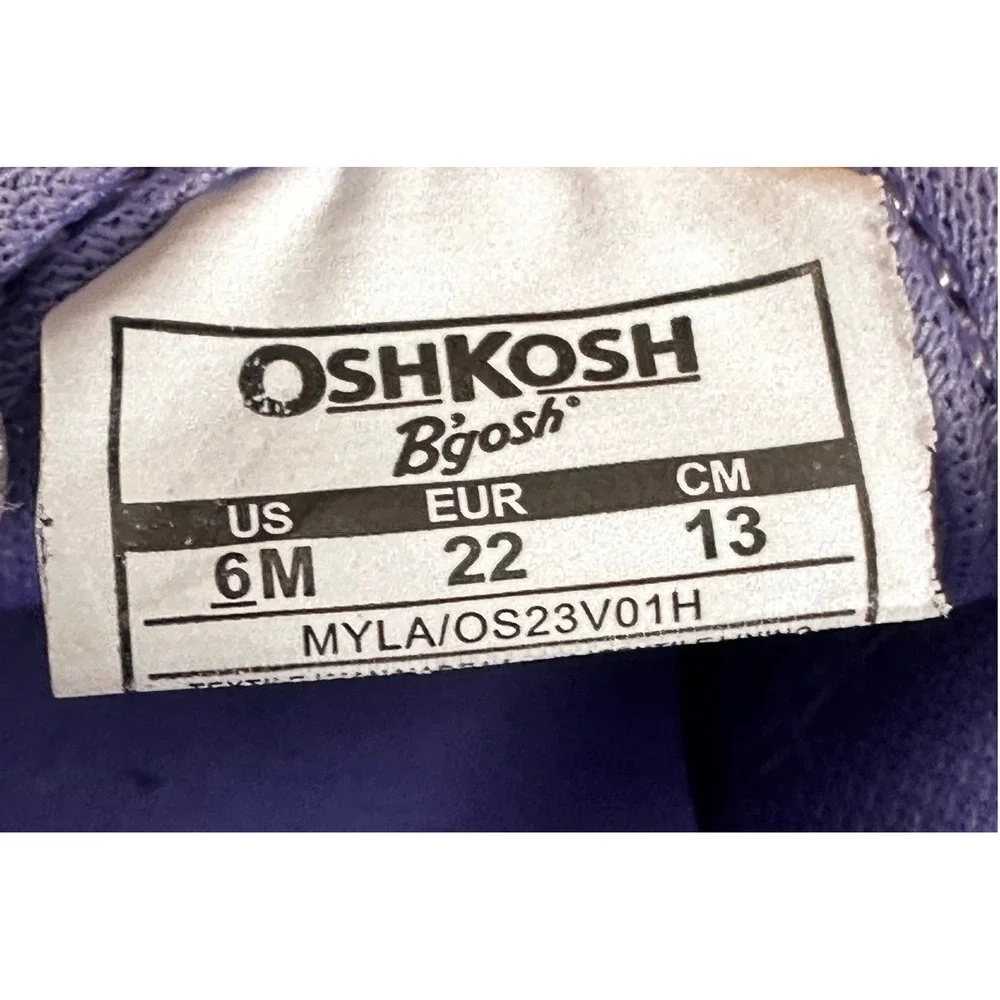 OshKosh Everplay Flexible‎ Outsole Bump Toe Sandal Purple Lilac Toddler Size 6